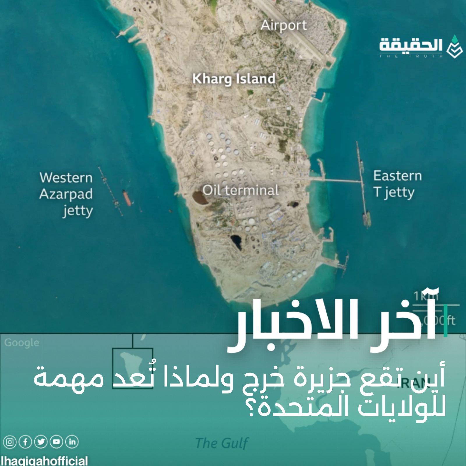 أين تقع جزيرة خرج ولماذا تُعد مهمة للولايات المتحدة؟