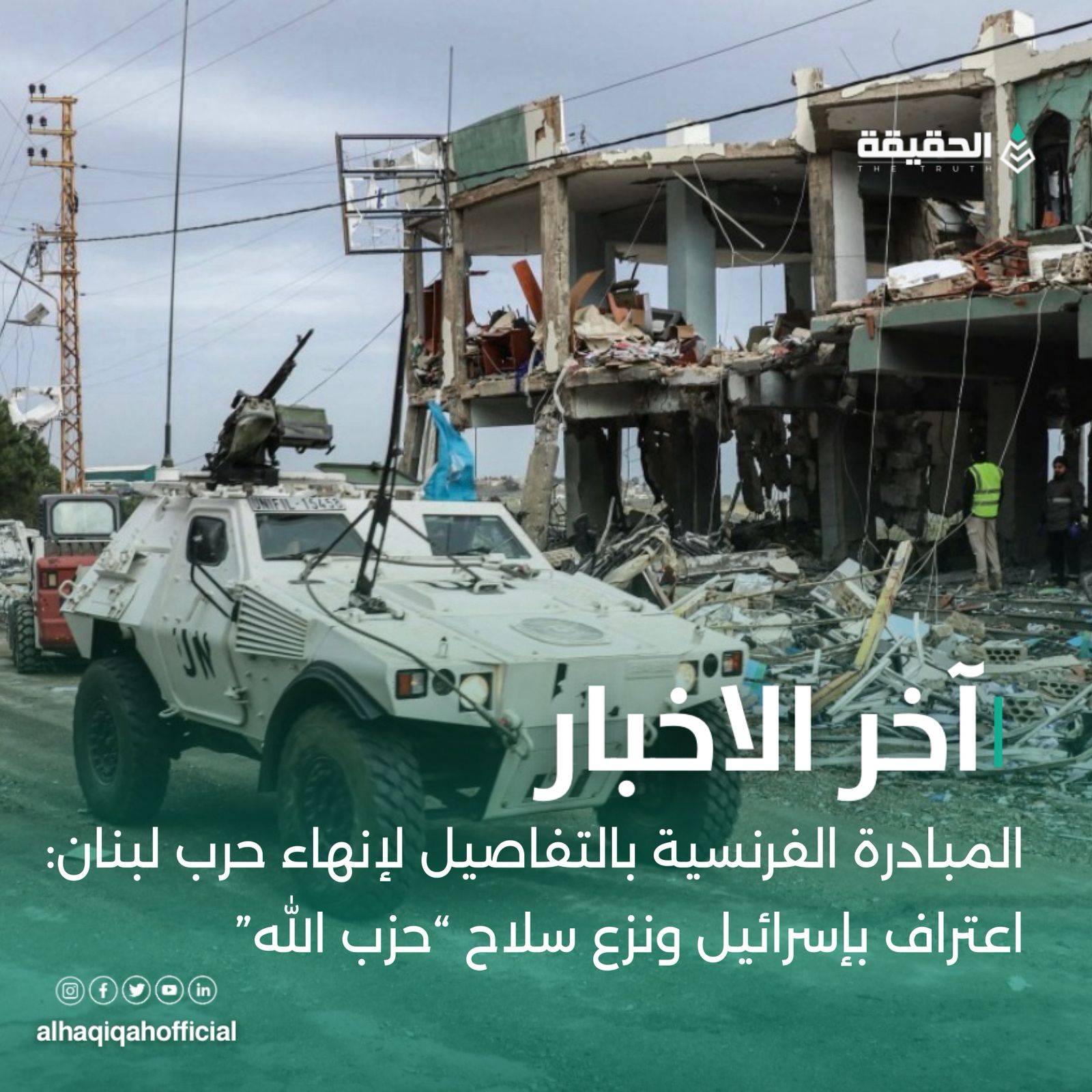 المبادرة الفرنسية بالتفاصيل لإنهاء حرب لبنان: اعتراف بإسرائيل ونزع سلاح “حزب الله”