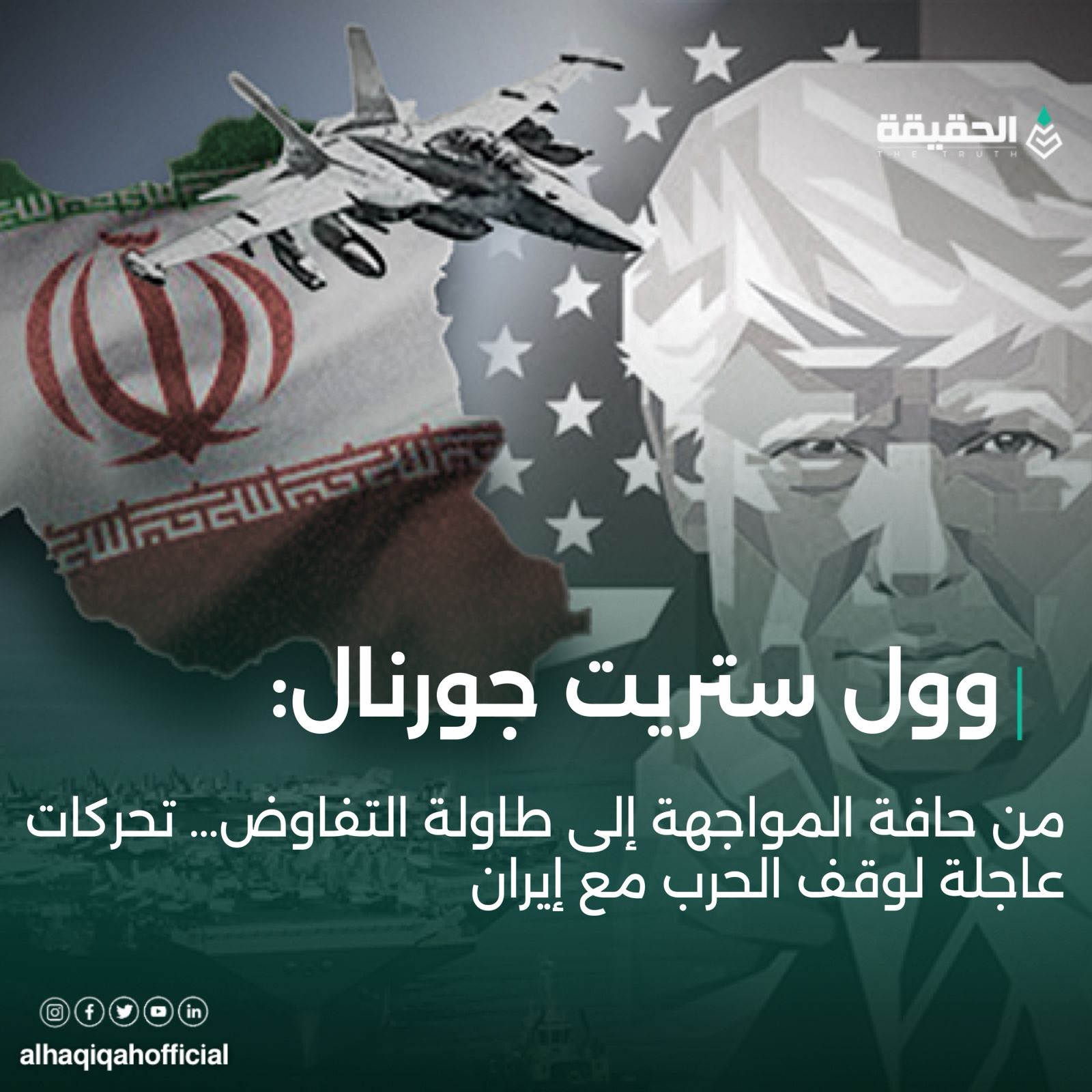وول ستريت جورنال: من حافة المواجهة إلى طاولة التفاوض… تحركات عاجلة لوقف الحرب مع إيران