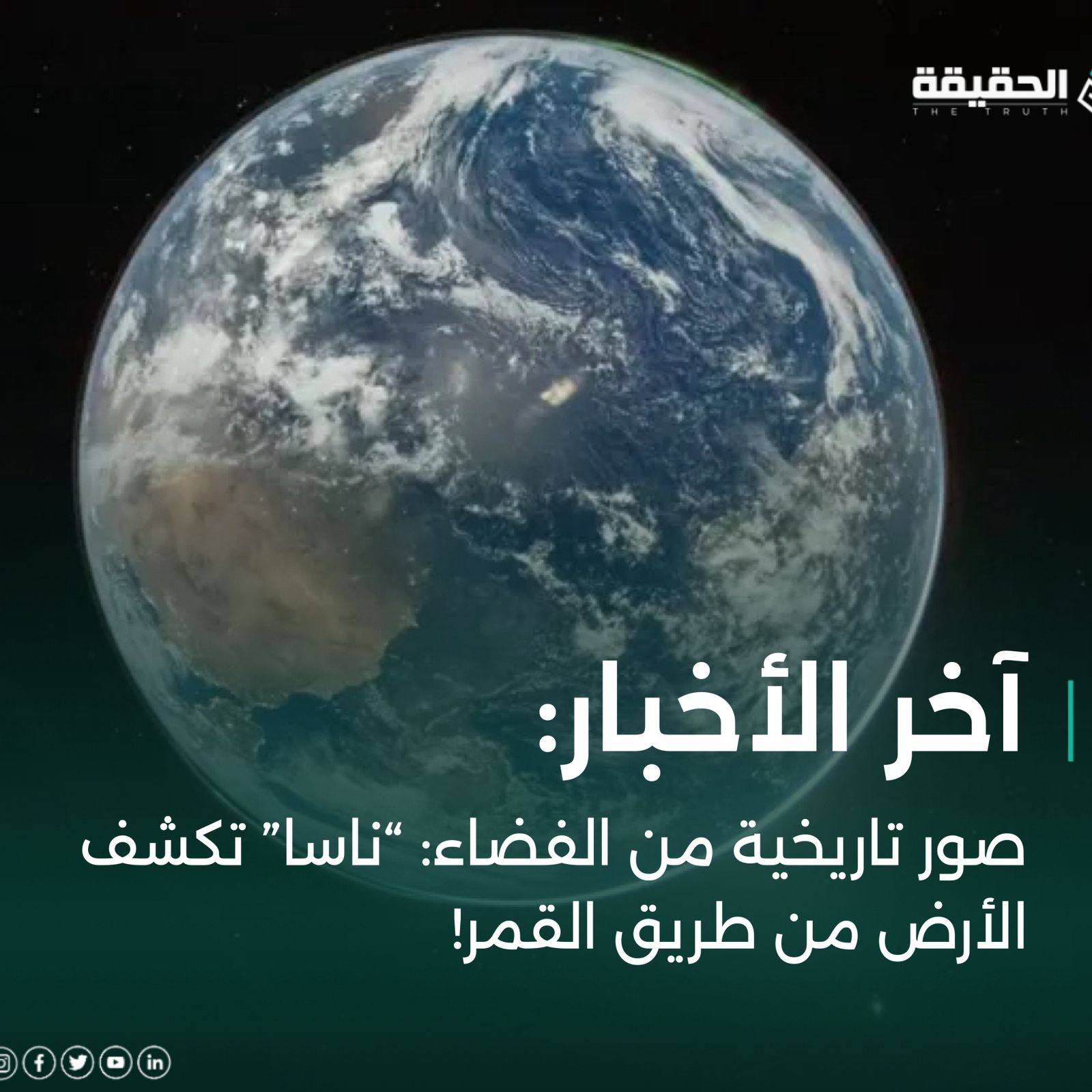 صور تاريخية من الفضاء: “ناسا” تكشف الأرض من طريق القمر