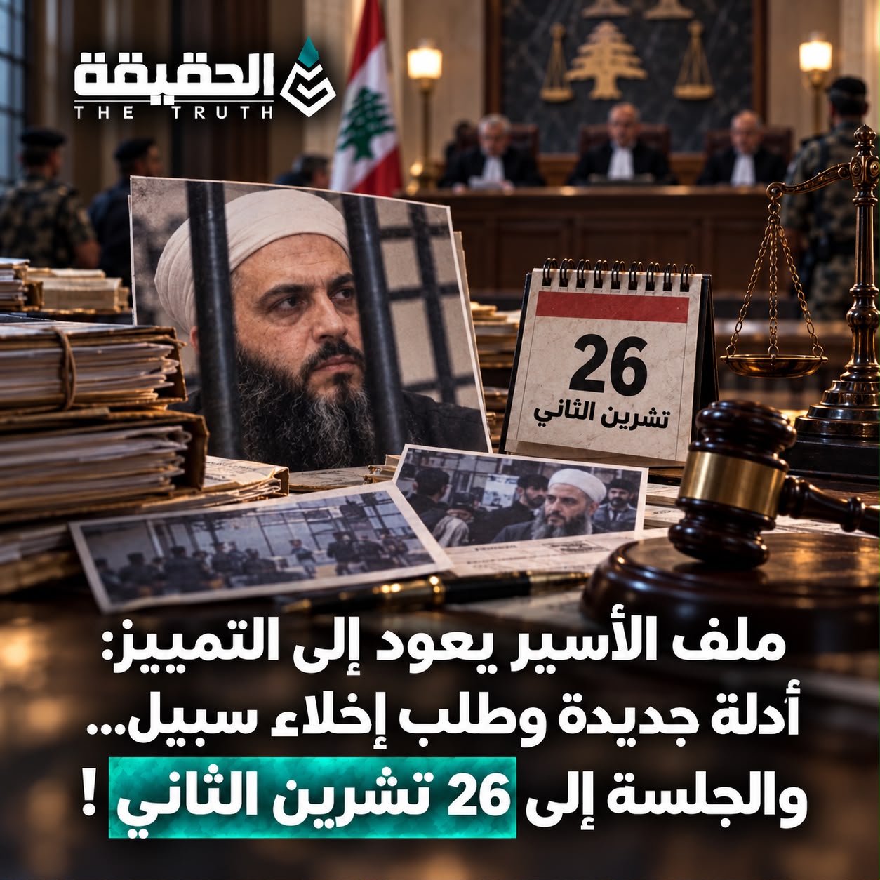 ملف الأسير يعود إلى التمييز: أدلة جديدة وطلب إخلاء سبيل… والجلسة إلى 26 تشرين الثاني