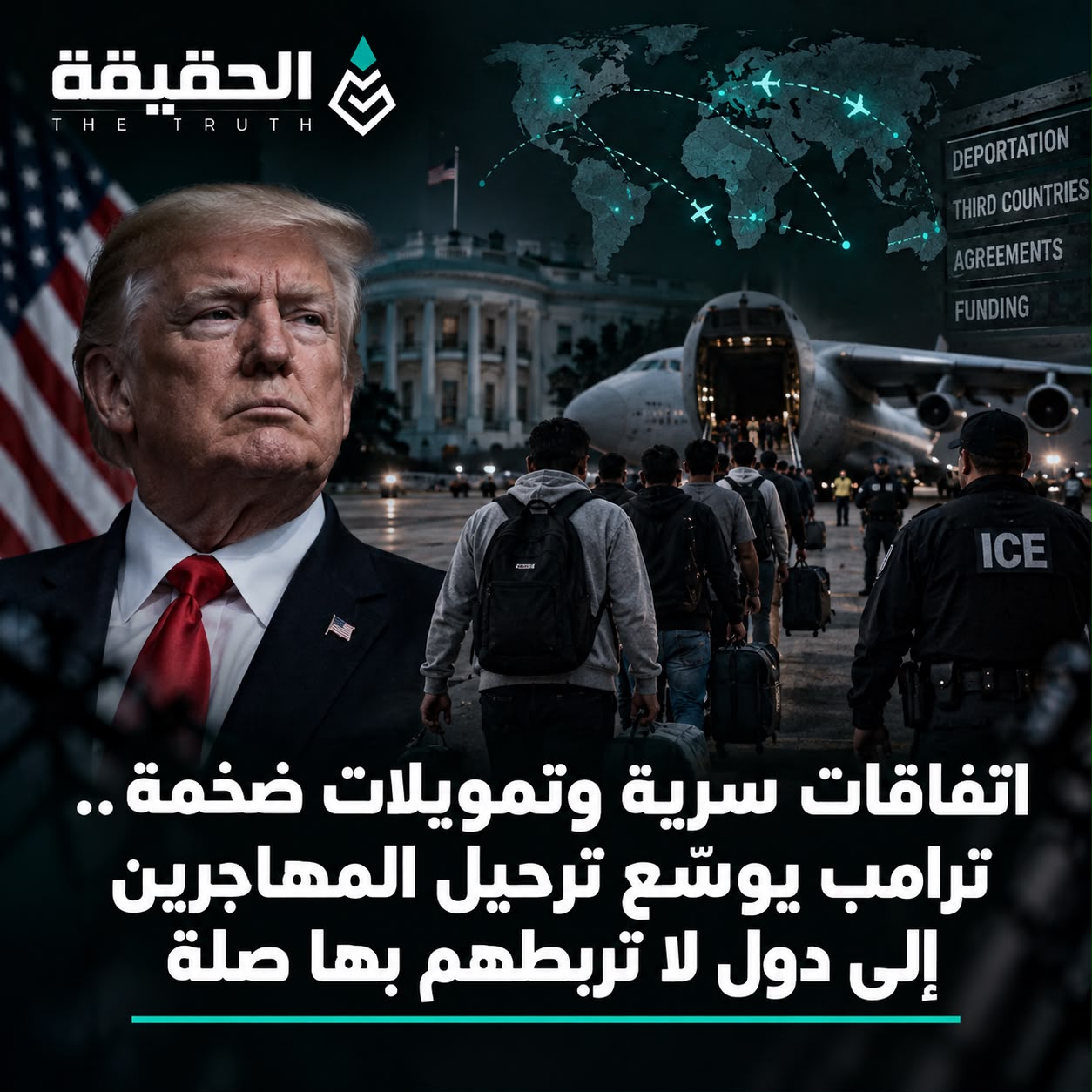 اتفاقات سرية وتمويلات ضخمة.. ترامب يوسّع ترحيل المهاجرين إلى دول لا تربطهم بها صلة