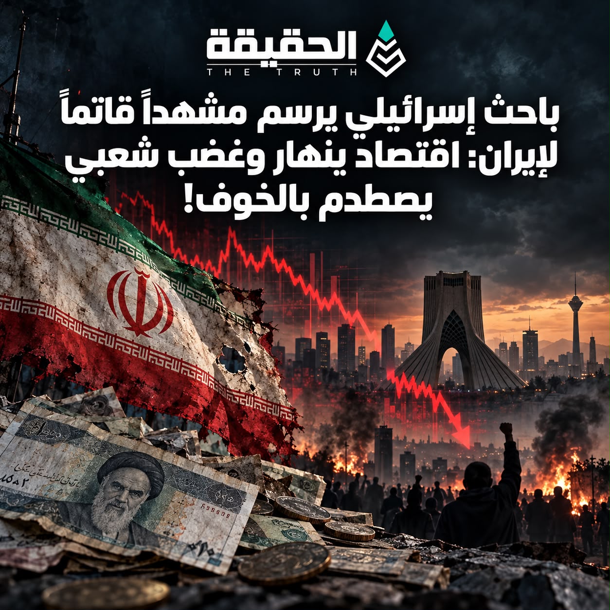 باحث إسرائيلي يرسم مشهداً قاتماً لإيران: اقتصاد ينهار وغضب شعبي يصطدم بالخوف
