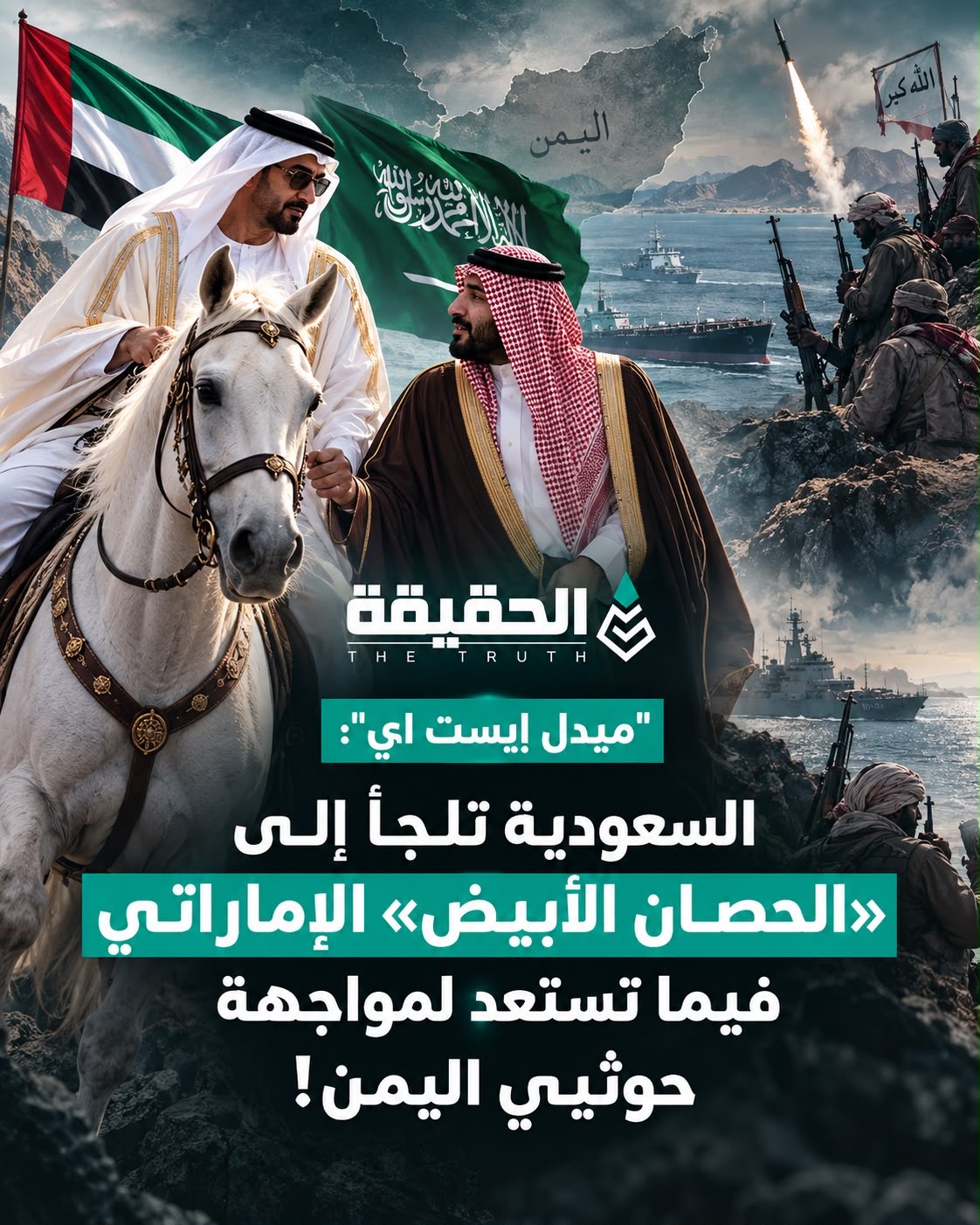 "ميدل ايست اي": السعودية تلجأ إلى «الحصان الأبيض» الإماراتي فيما تستعد لمواجهة حوثيي اليمن!