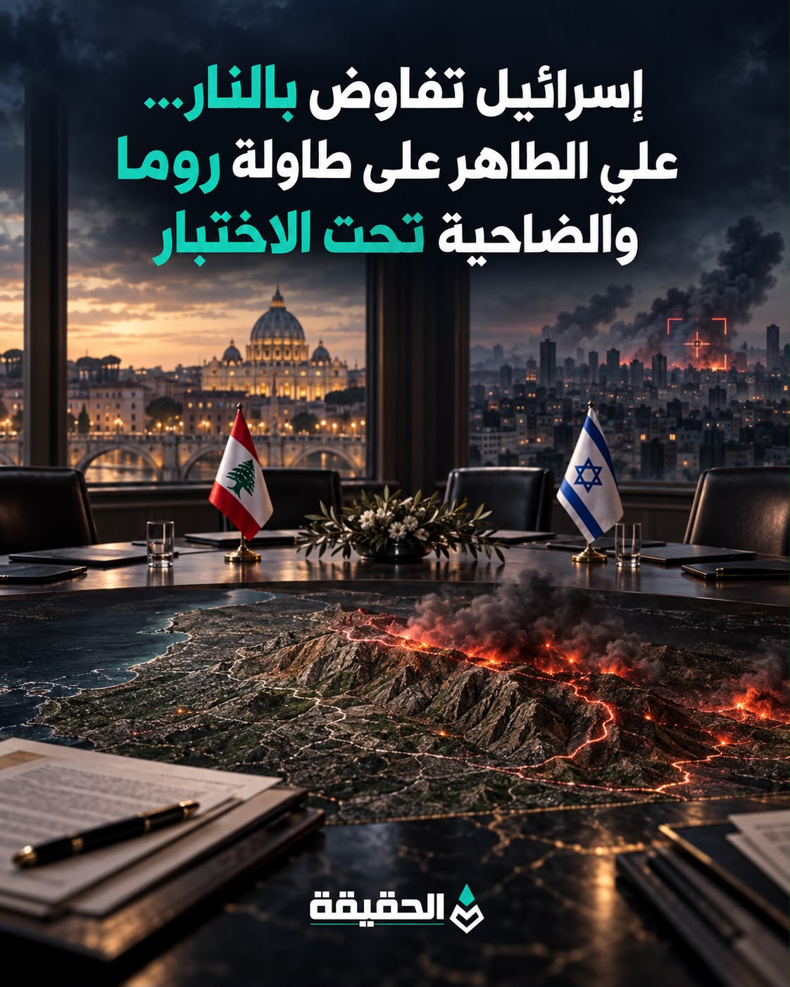 إسرائيل تفاوض بالنار… علي الطاهر على طاولة روما والضاحية تحت الاختبار