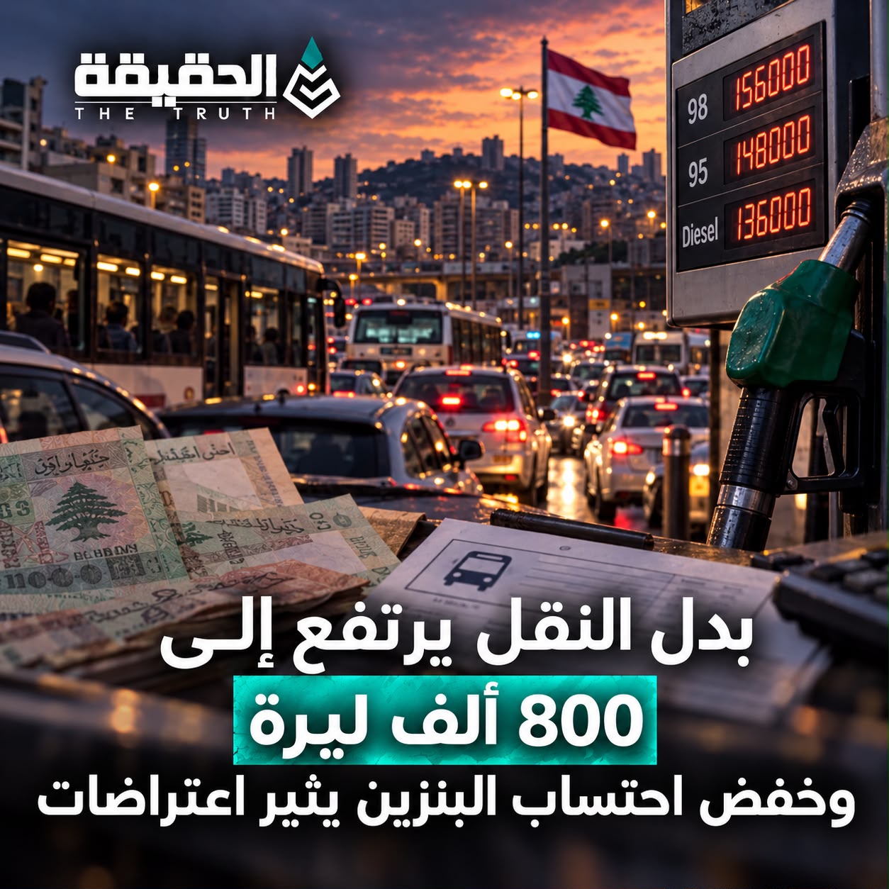 بدل النقل يرتفع إلى 800 ألف ليرة وخفض احتساب البنزين يثير اعتراضات