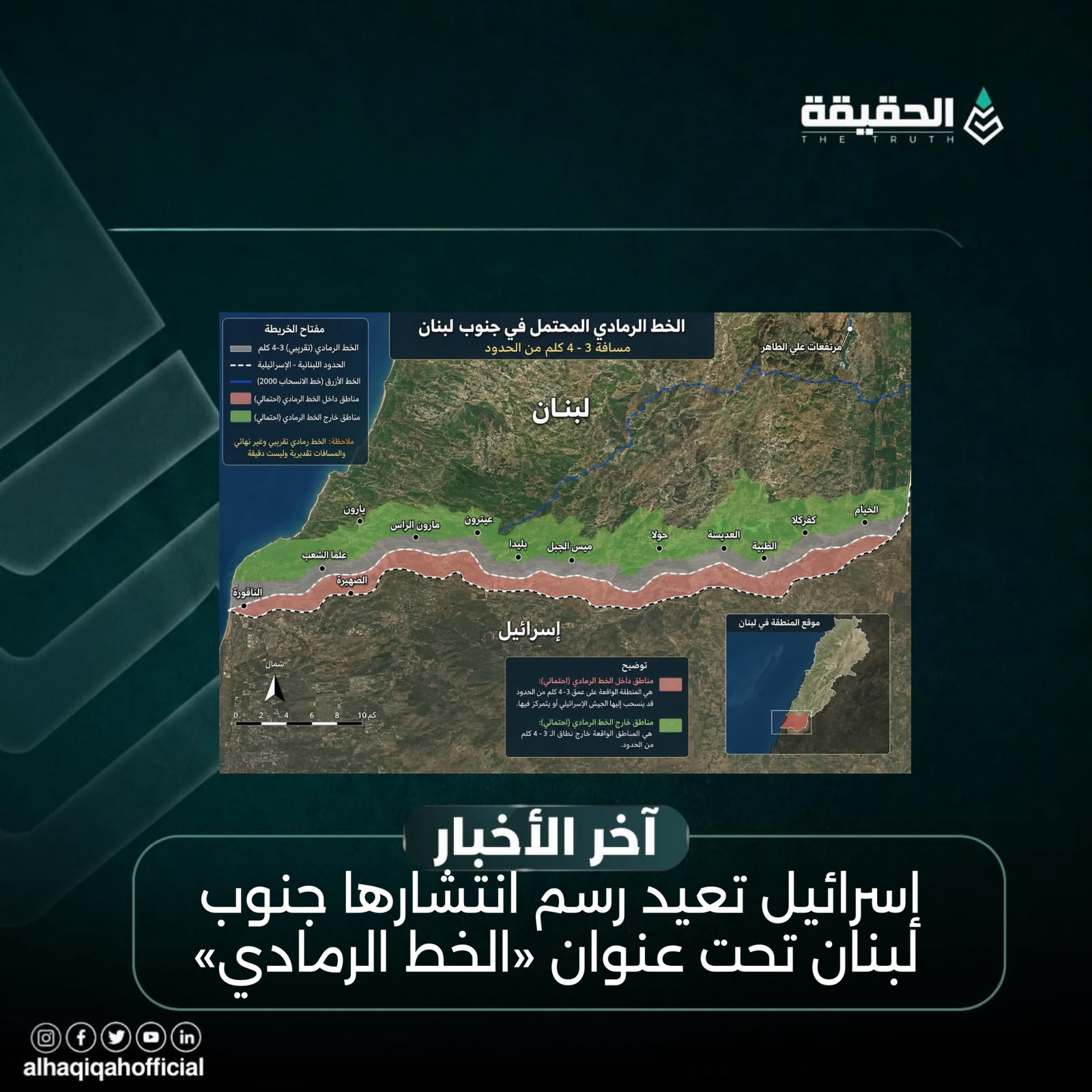 إسرائيل تعيد رسم انتشارها جنوب لبنان تحت عنوان «الخط الرمادي»