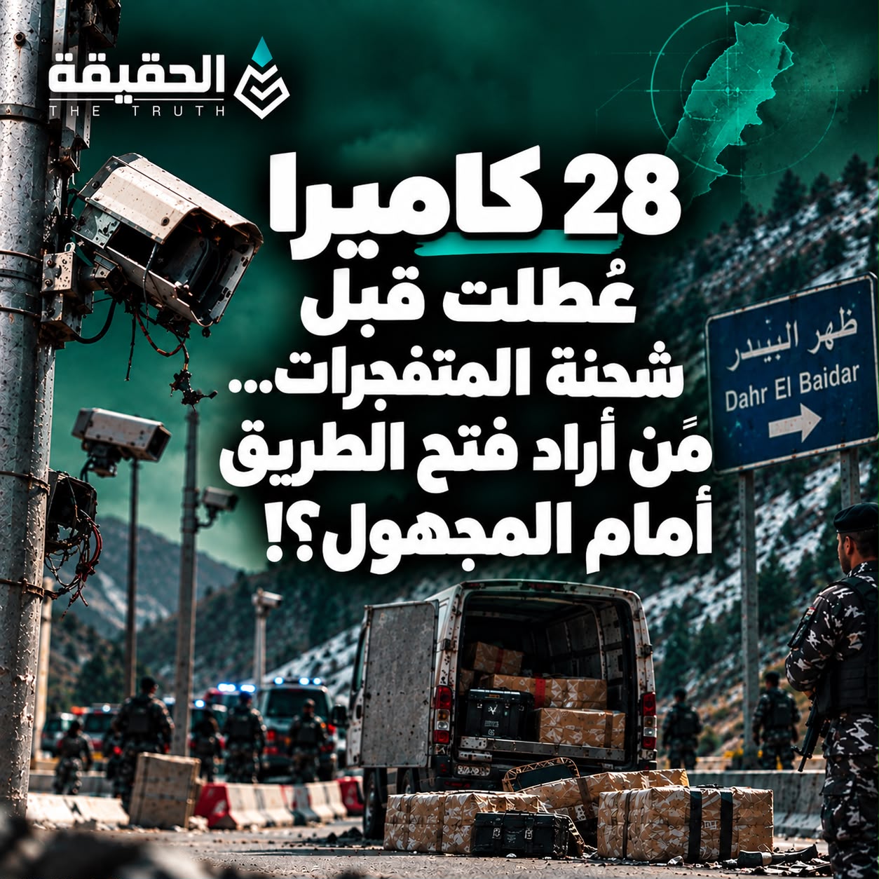 28 كاميرا عُطّلت قبل شحنة المتفجرات… مَن أراد فتح الطريق أمام المجهول؟!