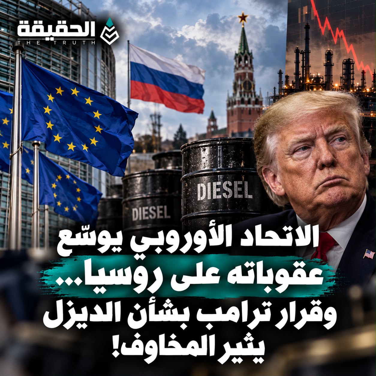 الاتحاد الأوروبي يوسّع عقوباته على روسيا… وقرار ترامب بشأن الديزل يثير المخاوف