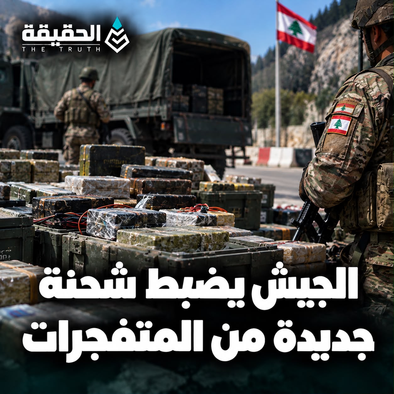 الجيش يضبط شحنة جديدة من المتفجرات