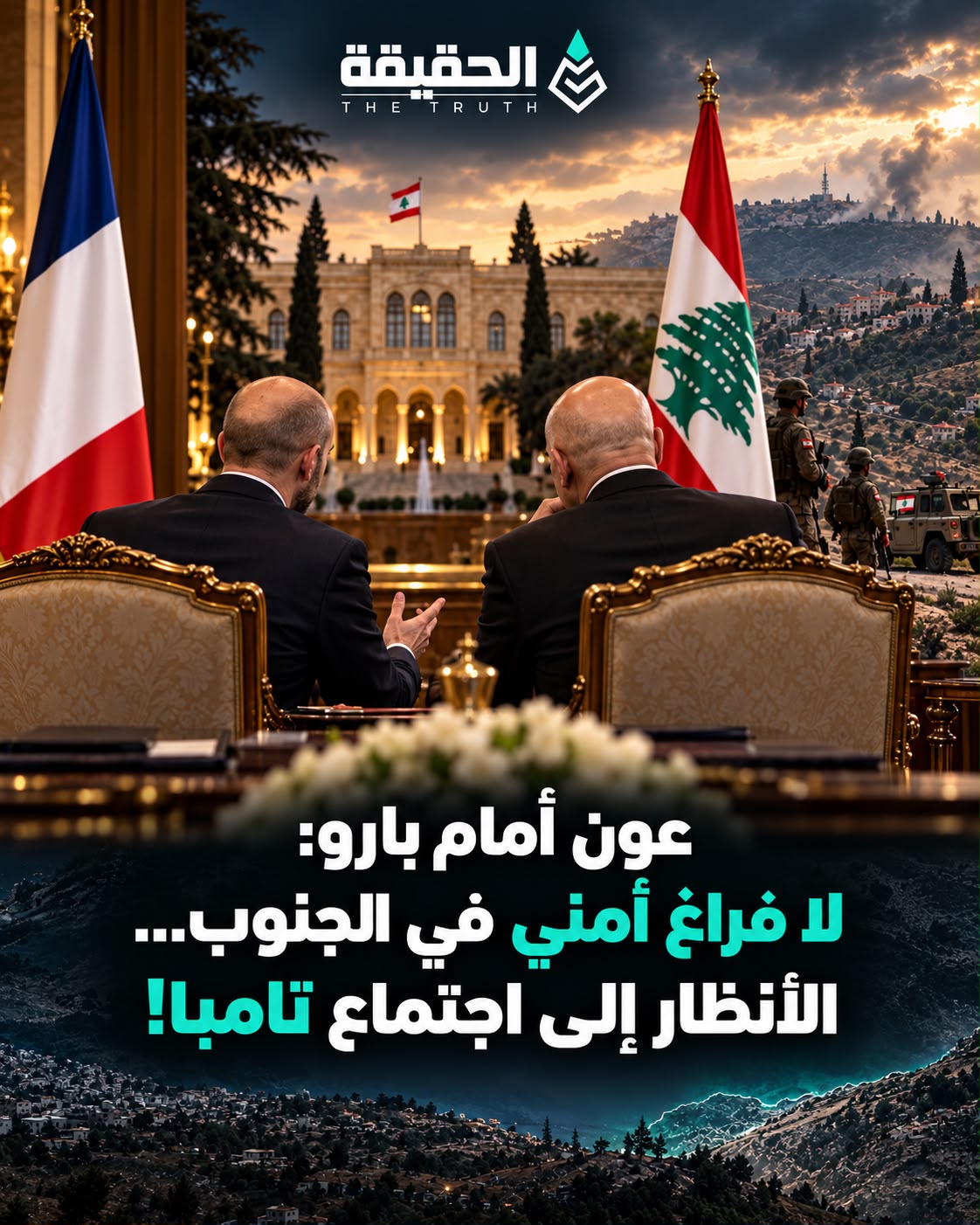 عون أمام بارو: لا فراغ أمني في الجنوب… والأنظار إلى اجتماع تامبا