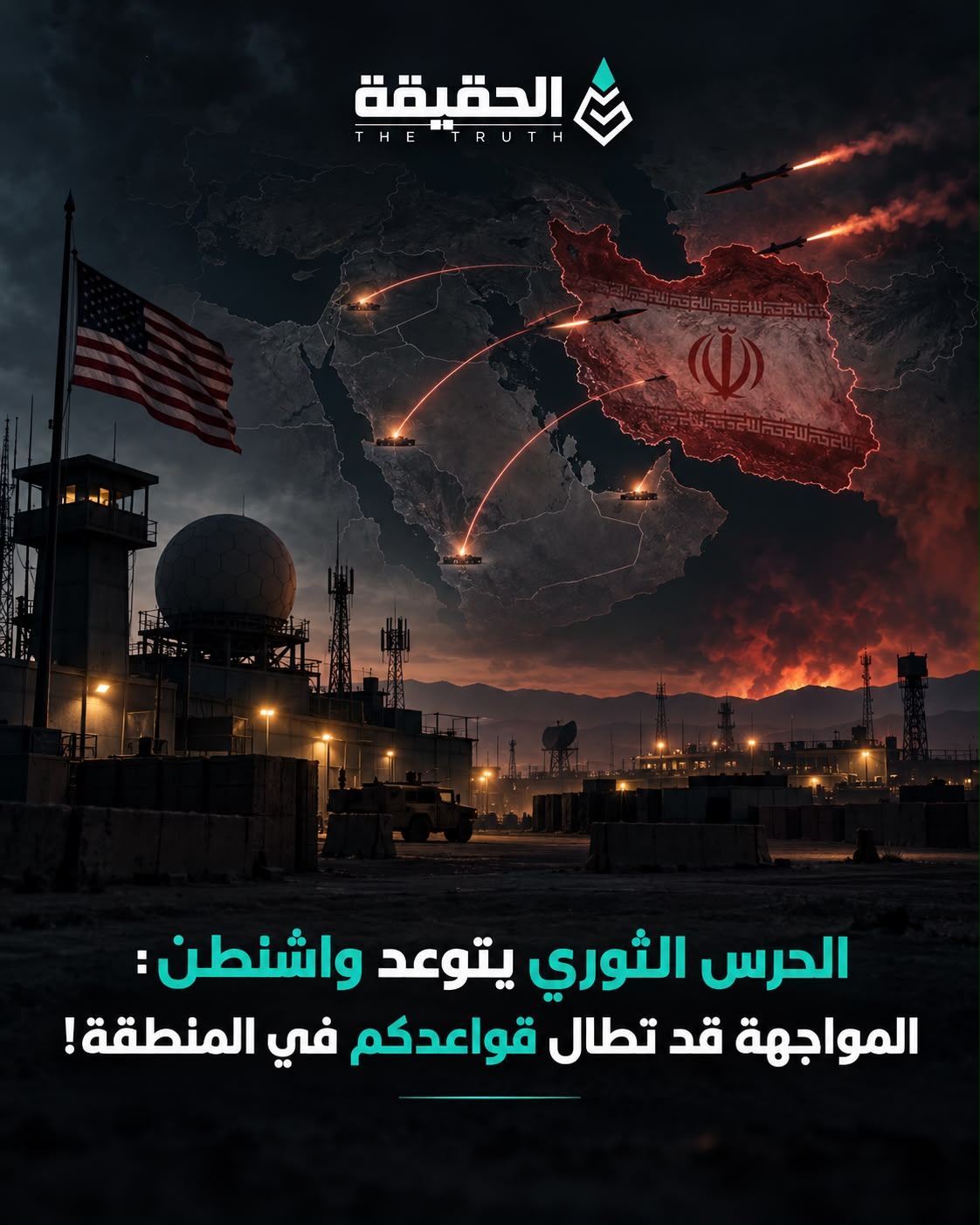الحرس الثوري يتوعد واشنطن: المواجهة قد تطال قواعدكم في المنطقة
