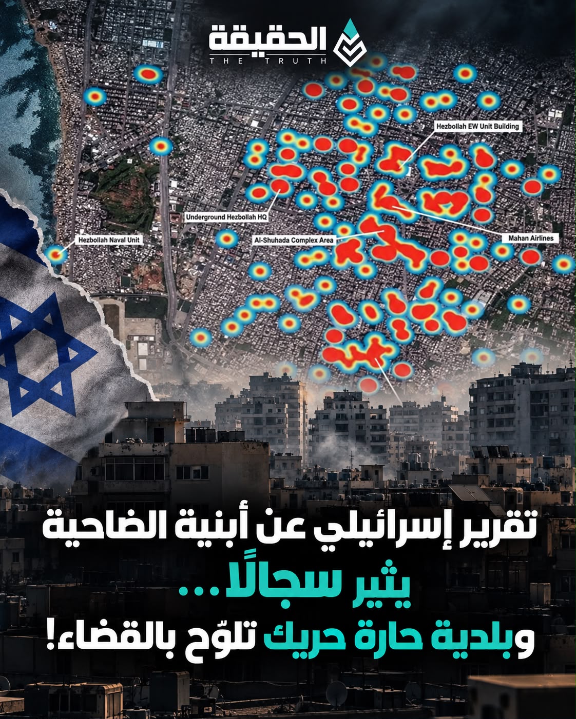 تقرير إسرائيلي عن أبنية الضاحية يثير سجالًا… وبلدية حارة حريك تلوّح بالقضاء