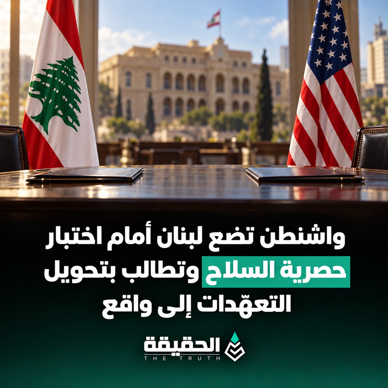 واشنطن تضع لبنان أمام اختبار حصرية السلاح وتطالب بتحويل التعهّدات إلى واقع