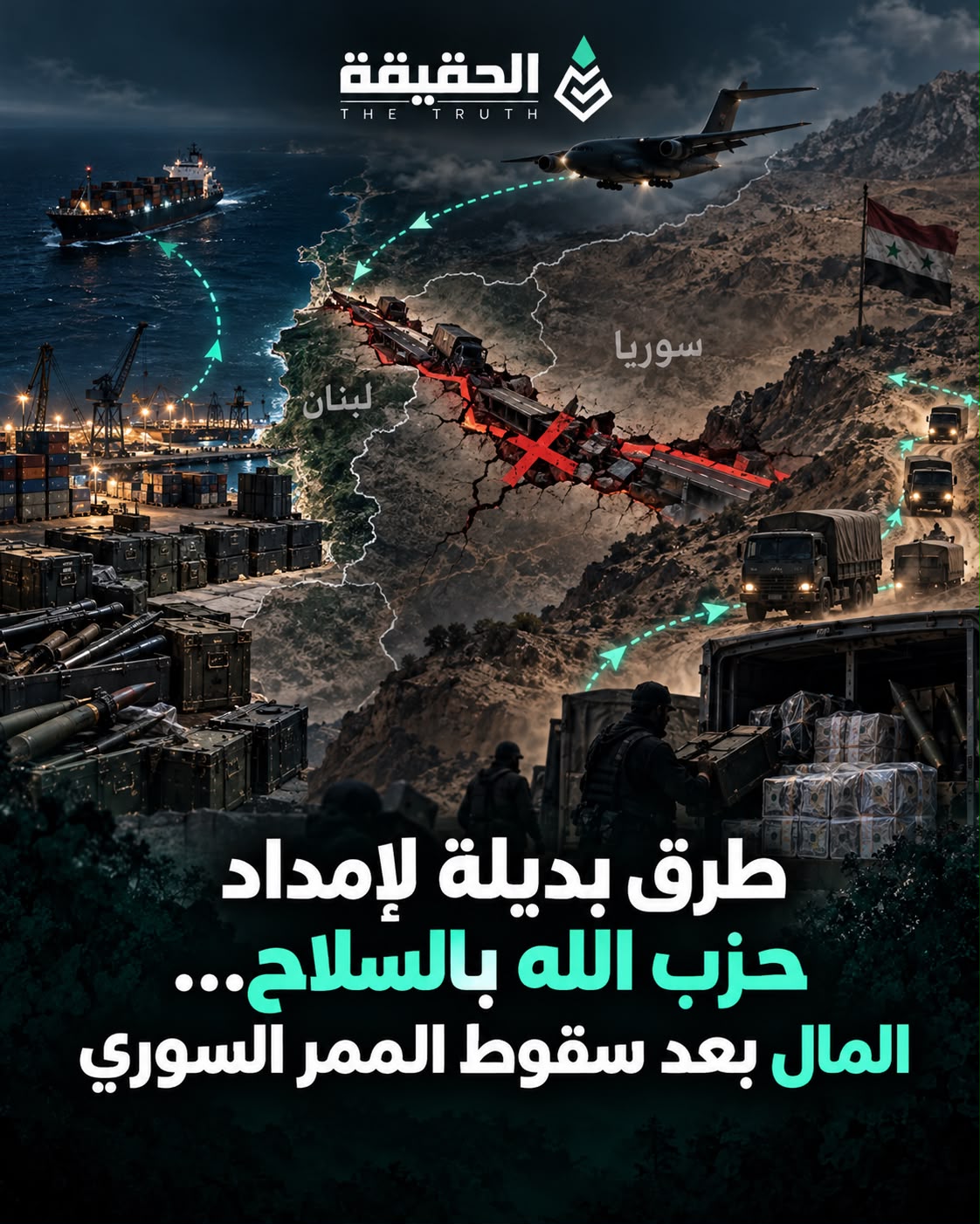 طرق بديلة لإمداد «حزب الله» بالسلاح ...المال بعد سقوط الممر السوري