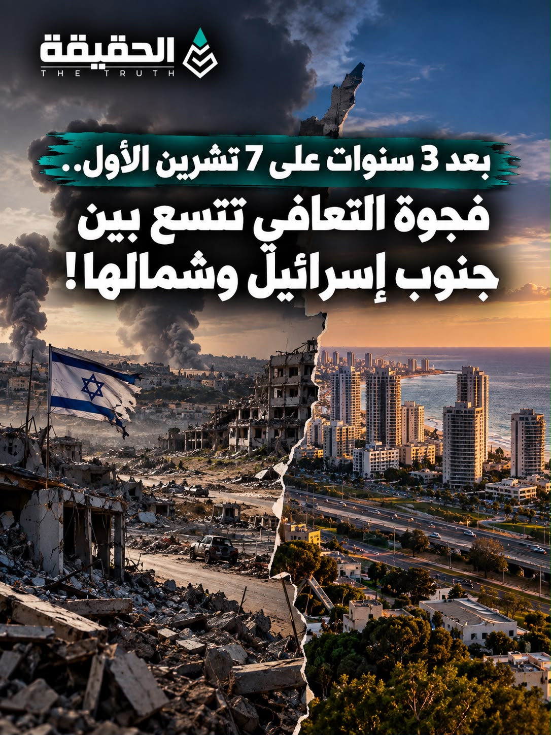 بعد 3 سنوات على 7 تشرين الأول.. فجوة التعافي تتسع بين جنوب إسرائيل وشمالها