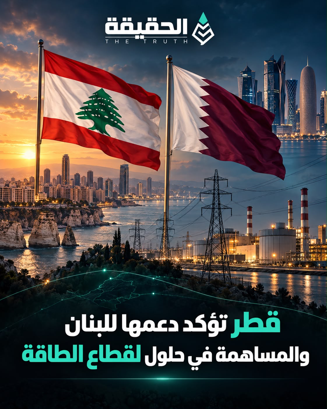 قطر تؤكد دعمها للبنان والمساهمة في حلول لقطاع الطاقة