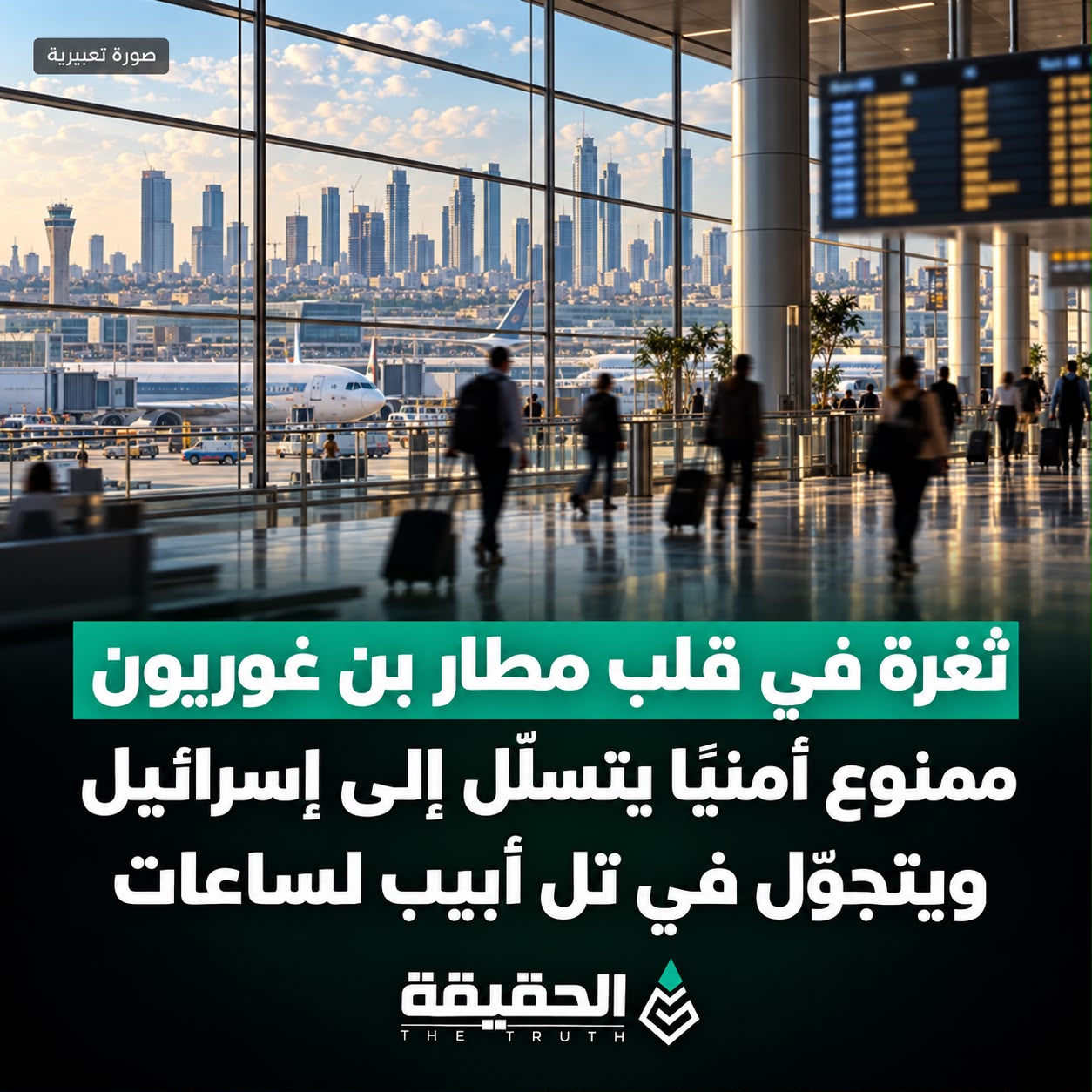 ثغرة في قلب مطار بن غوريون.. ممنوع أمنيًا يتسلّل إلى إسرائيل ويتجوّل في تل أبيب لساعات