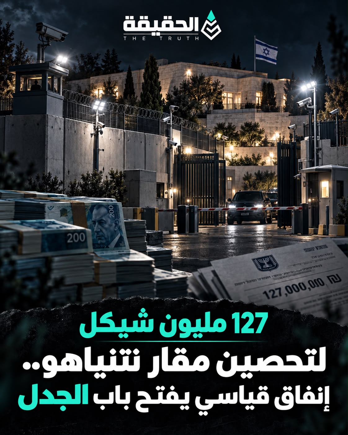 127 مليون شيكل لتحصين مقار نتنياهو.. إنفاق قياسي يفتح باب الجدل